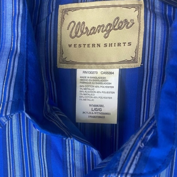 vintage Wrangler western shirts pearl snap size Large - Picture 3 of 4